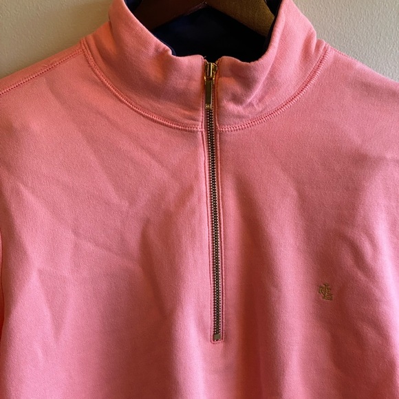 Ralph Lauren Lauren 100% Cotton Salmon Pink Pullover Sweatshirt Size XL - Picture 3 of 9
